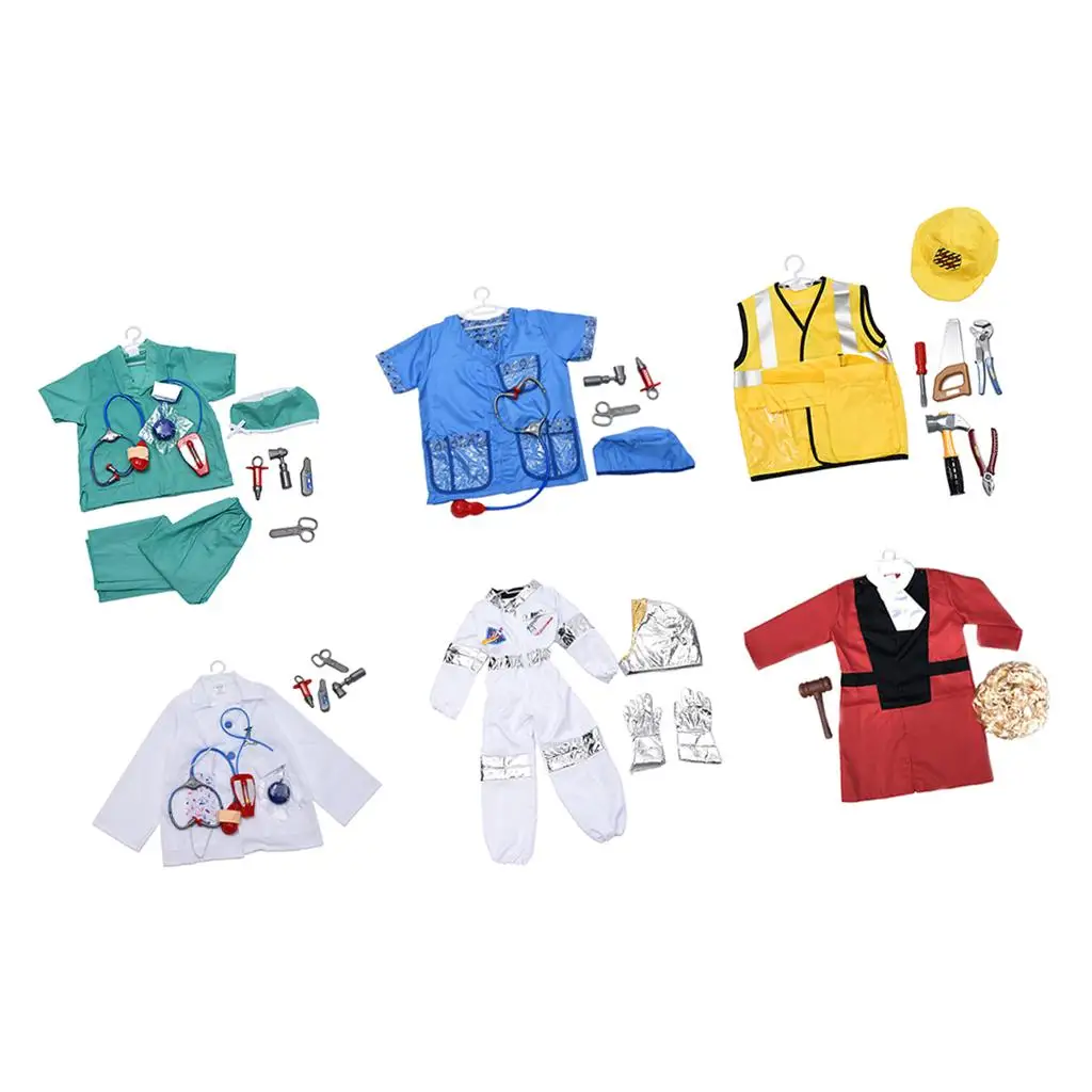 Kid`s Pretend Costume for 3-8 Years Old Halloween Dress Party Cosplay Roles