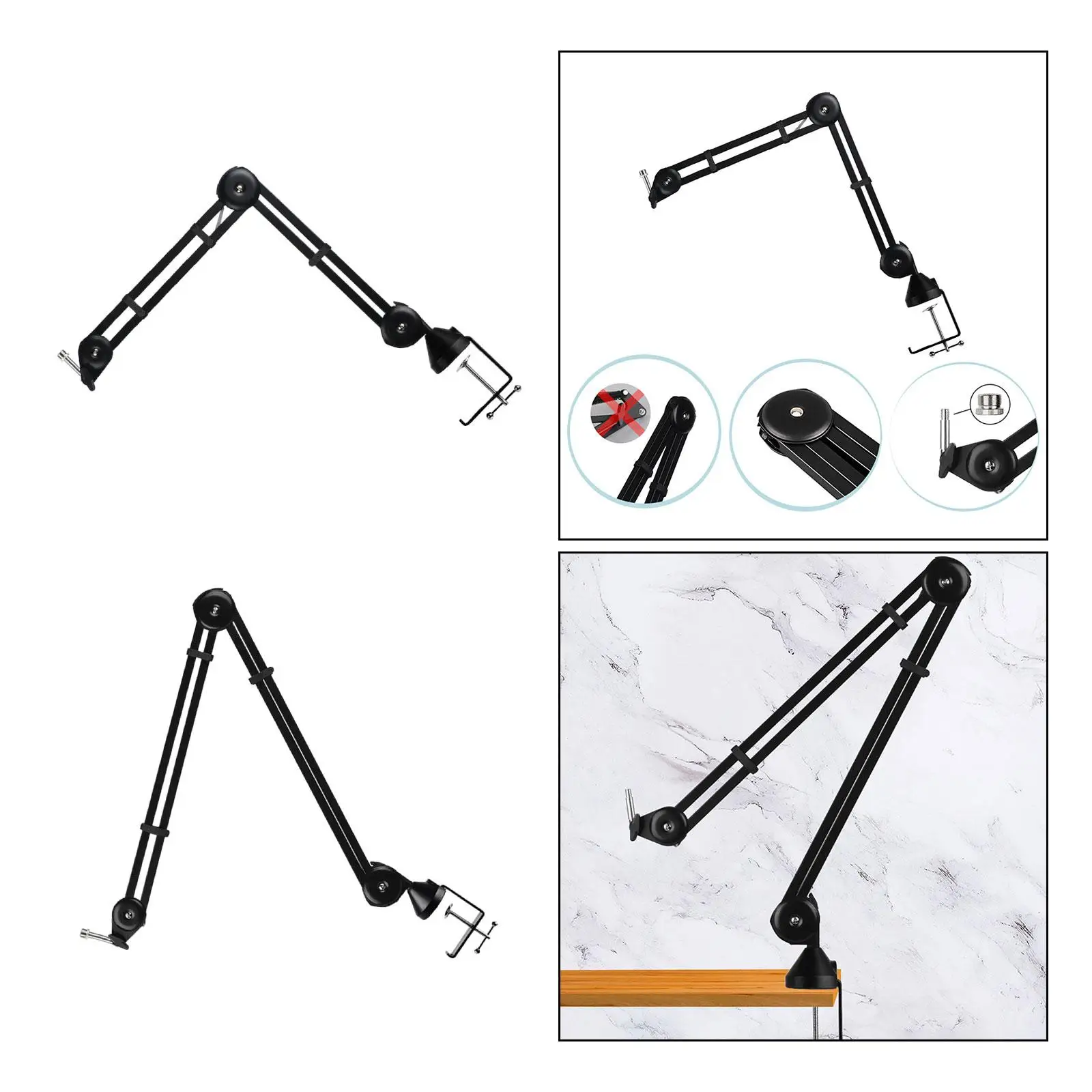 Mount Mic Holder Flexible 360 Degree Rotary Universal Adjustable for Conference Performance Concert