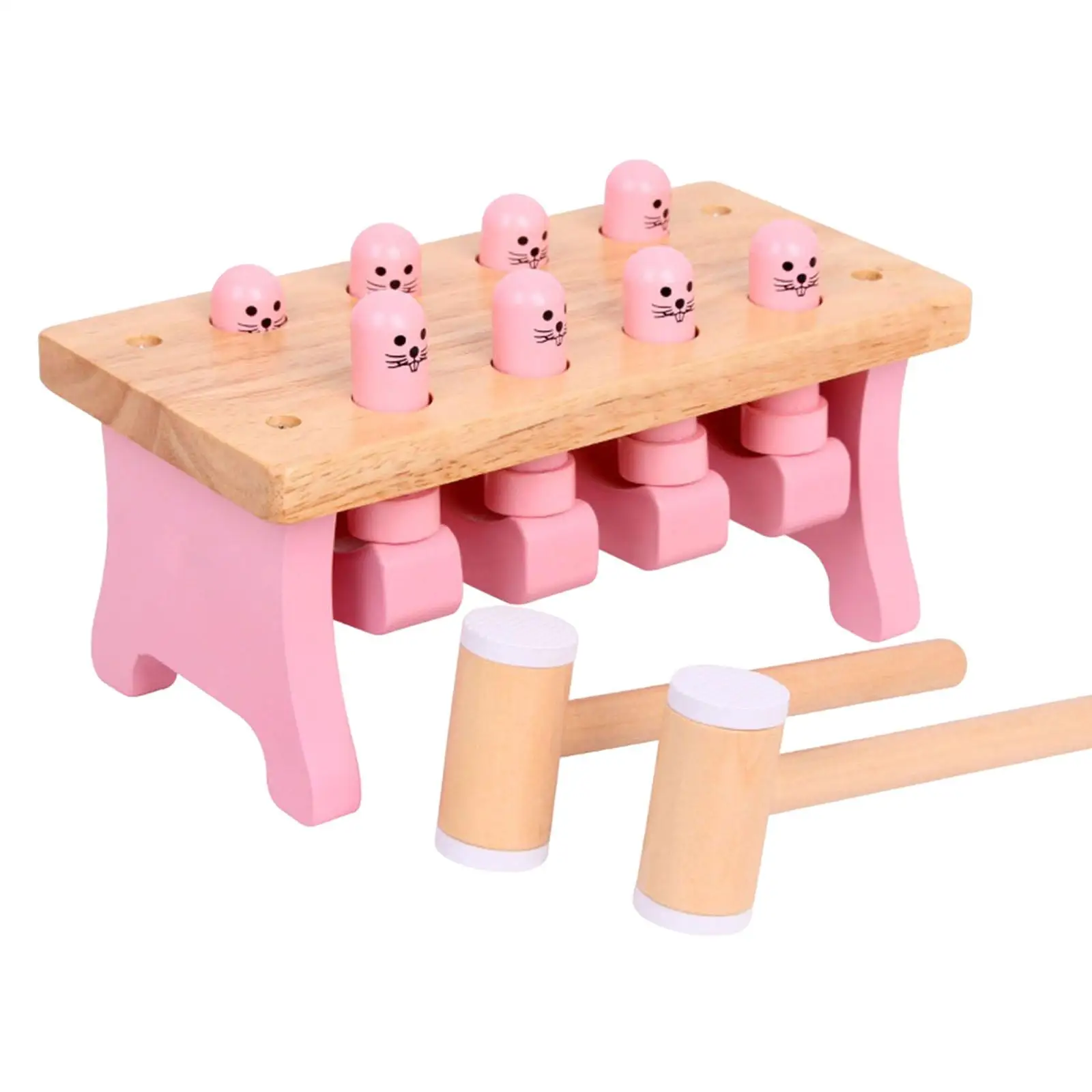 Fun Whack a Animal Game Puzzle Game with 2 Hammers Parent Child Interactive Hammer and Pounding Toy for Home Boys Unisex Girls