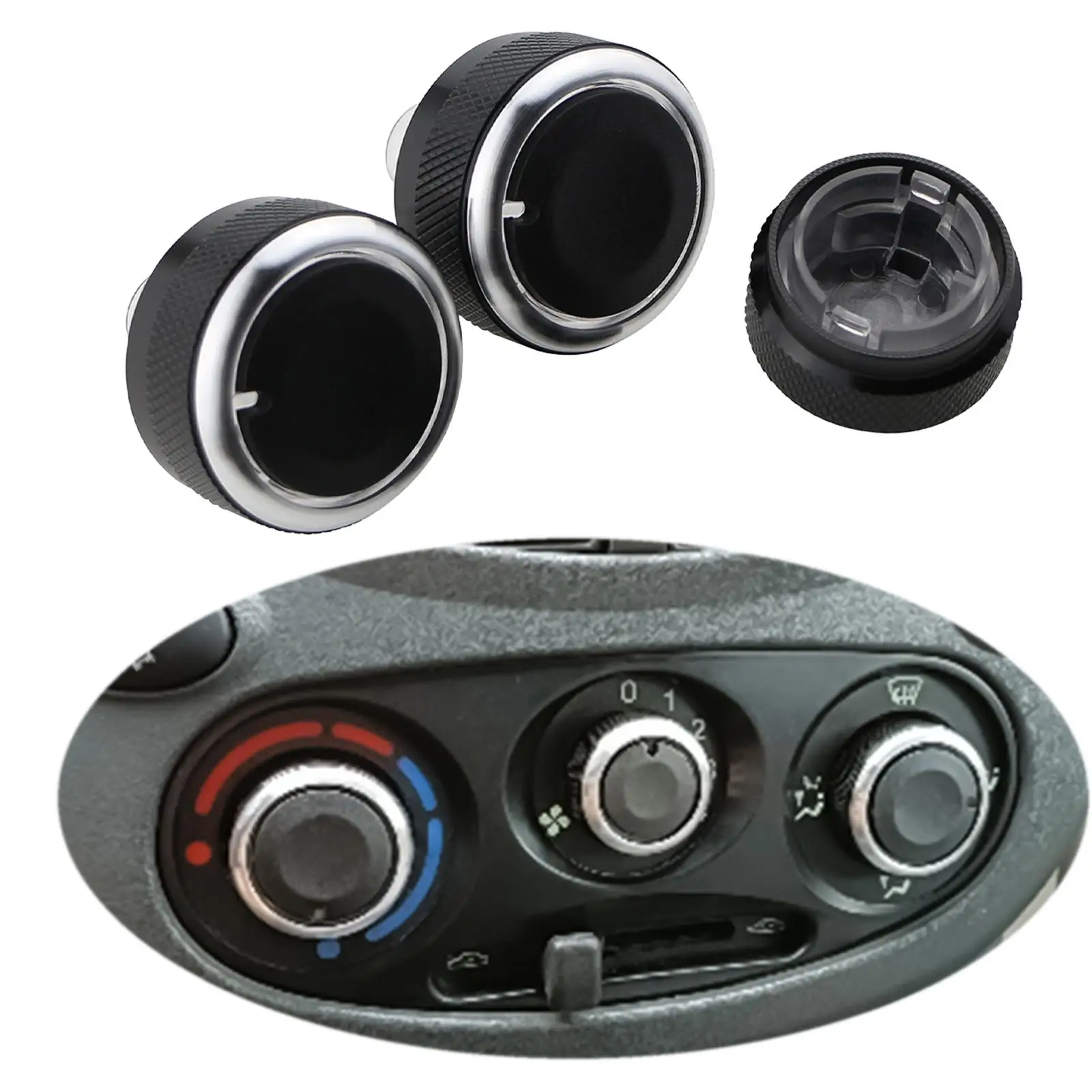 3x Car Air Conditioner Control Knob Durable Car Interior Accessories Air