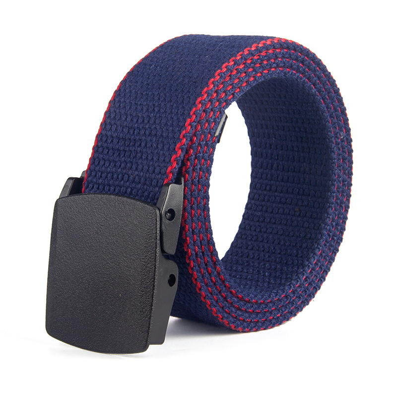 Title 13, New Men and Women Striped Canvas Belt Woven Bel...