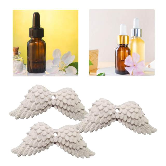 3x Auto Interior Decor Car Wings Pendant Ornament Simple Gift Universal Gypsum