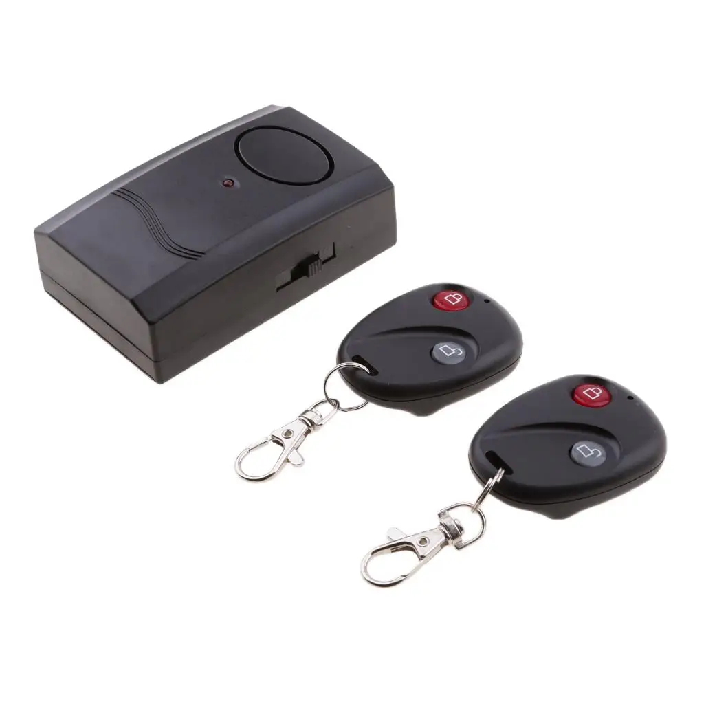 Motor Anti Vibration Alarm Locks Security  Dual Remote Control