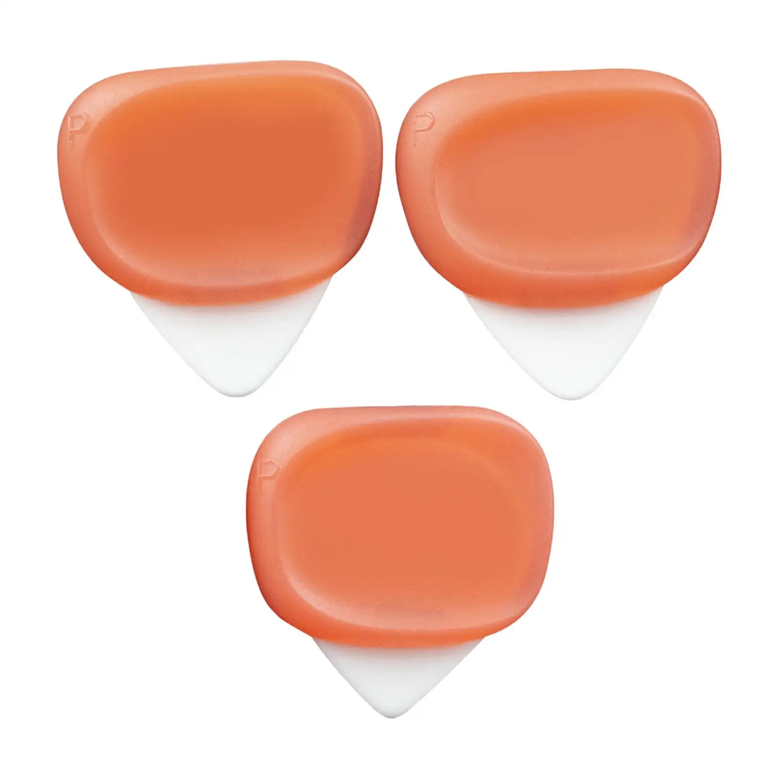 Silicone 3Pcs Guitar Picks Fingertips Protector Guitar Plectrums for Electric
