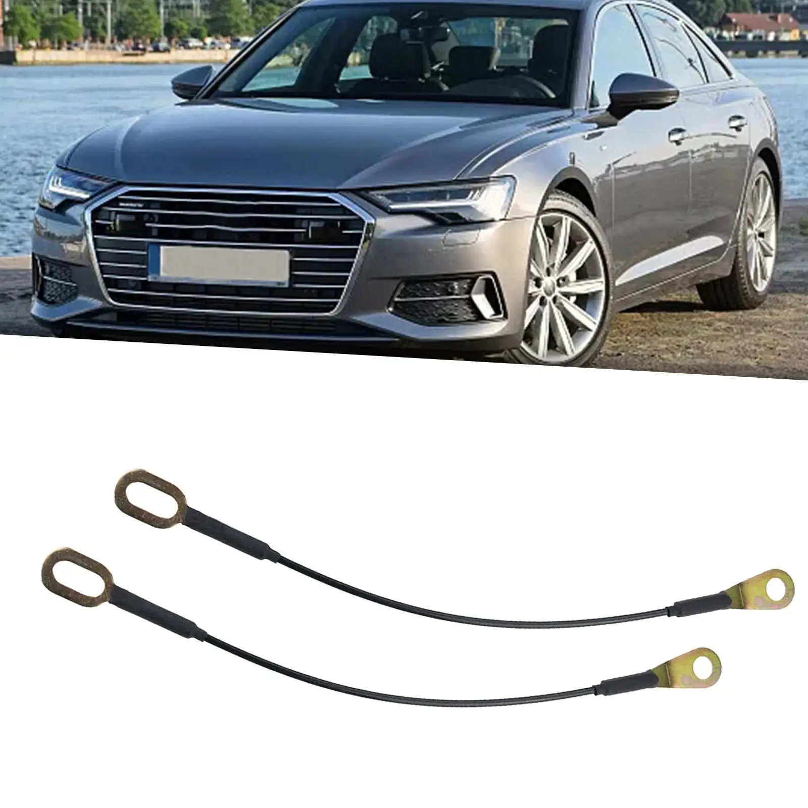 1 Pair Rear Tailgate Cable UH70-65-760 Length 15inch Tail Gate Cord replacements for Ford Thunderbird 2011-2019 Professional