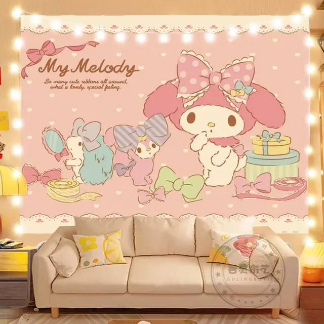 hello kitty Tapestry Cute Melodyed Hanging Cloth Decoration