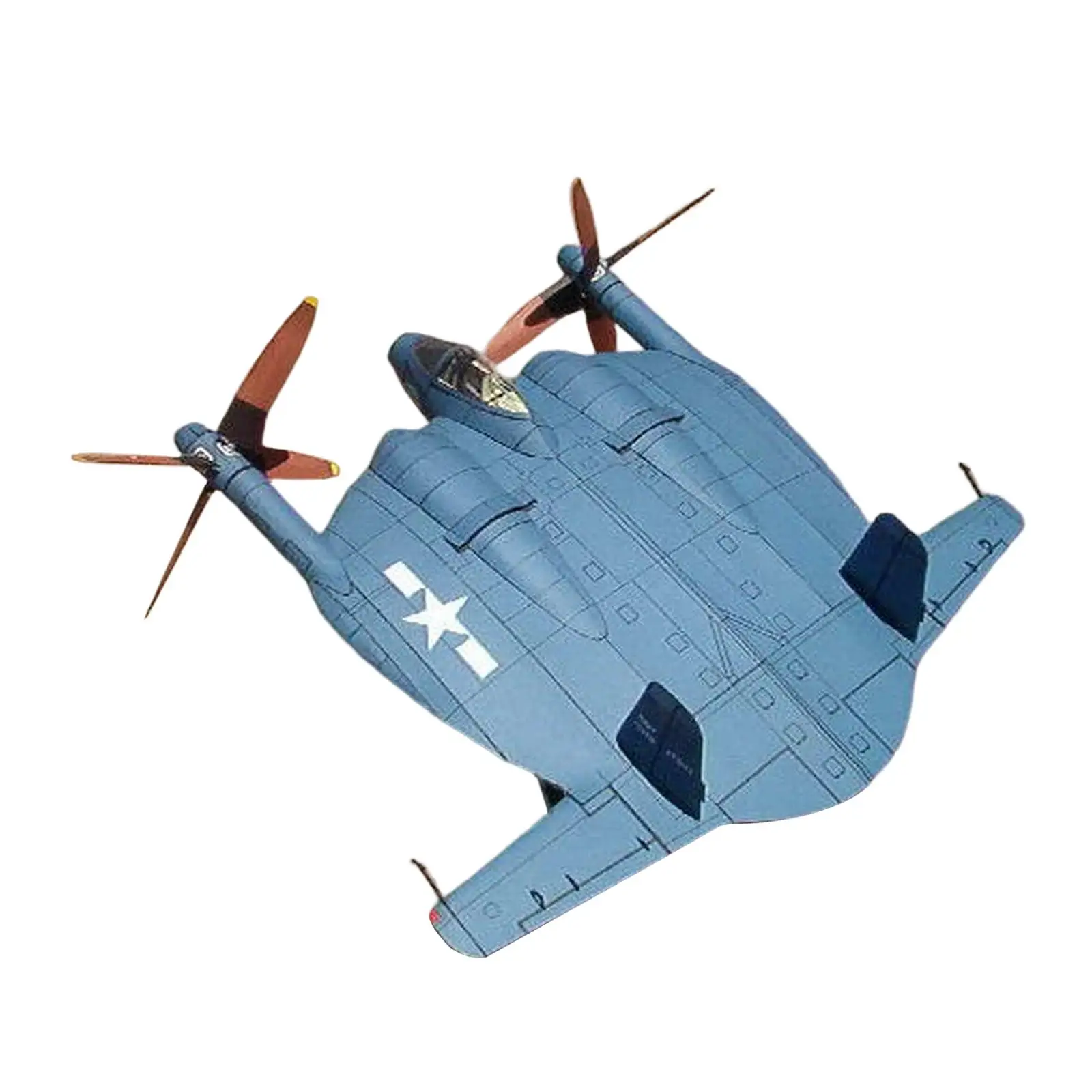 Air Aviation Fighter Aircraft Paper Model Simulation Papercraft 3D for Shelf