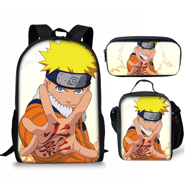 BJPERFMS Naruto backpack school, Naruto school bag, Naruto bag