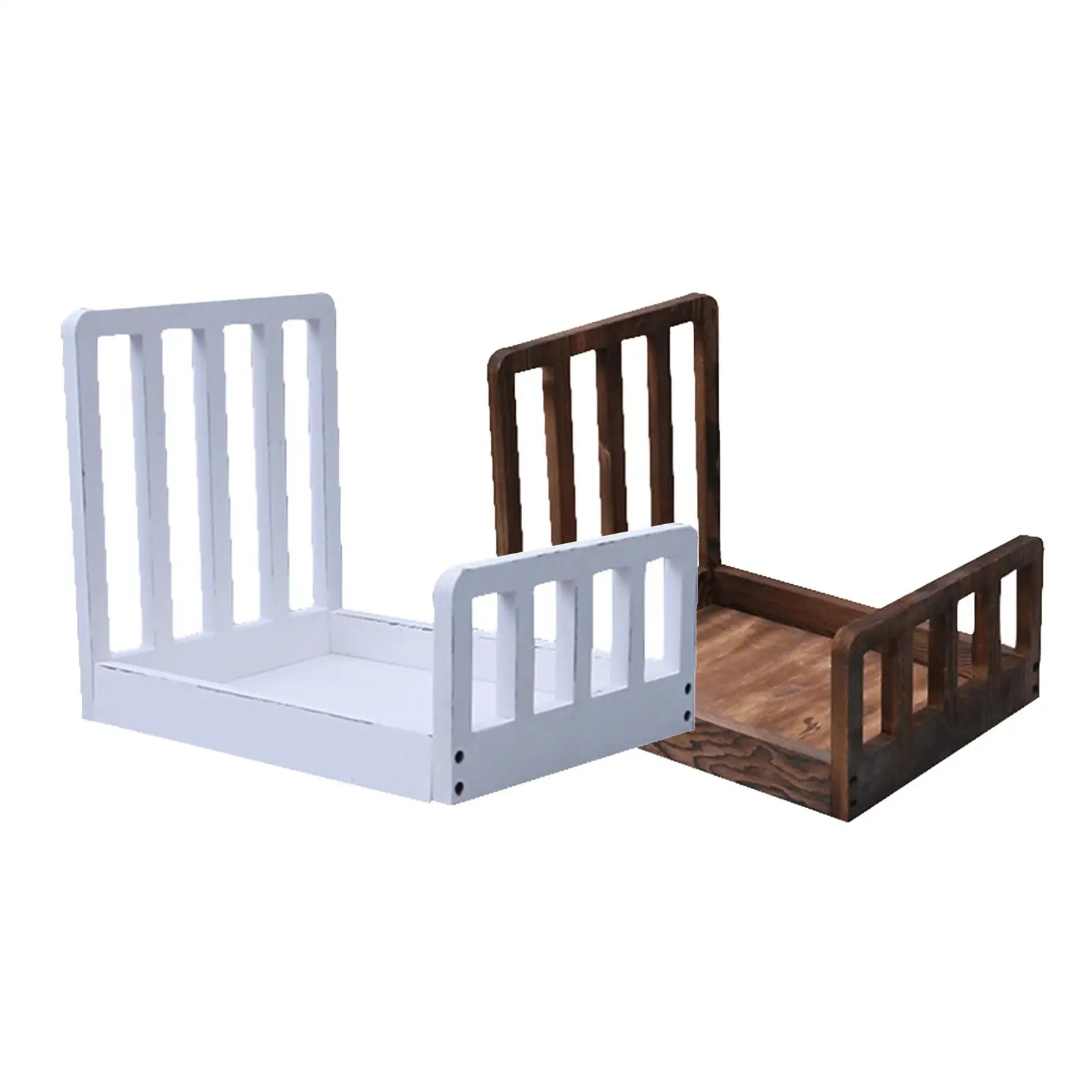 Photography Baby Bed Posing Props Photo Backdrops Photoshoot Boys Girls Mini Baby Retro Bed Infant Girls Newborn Small Furniture