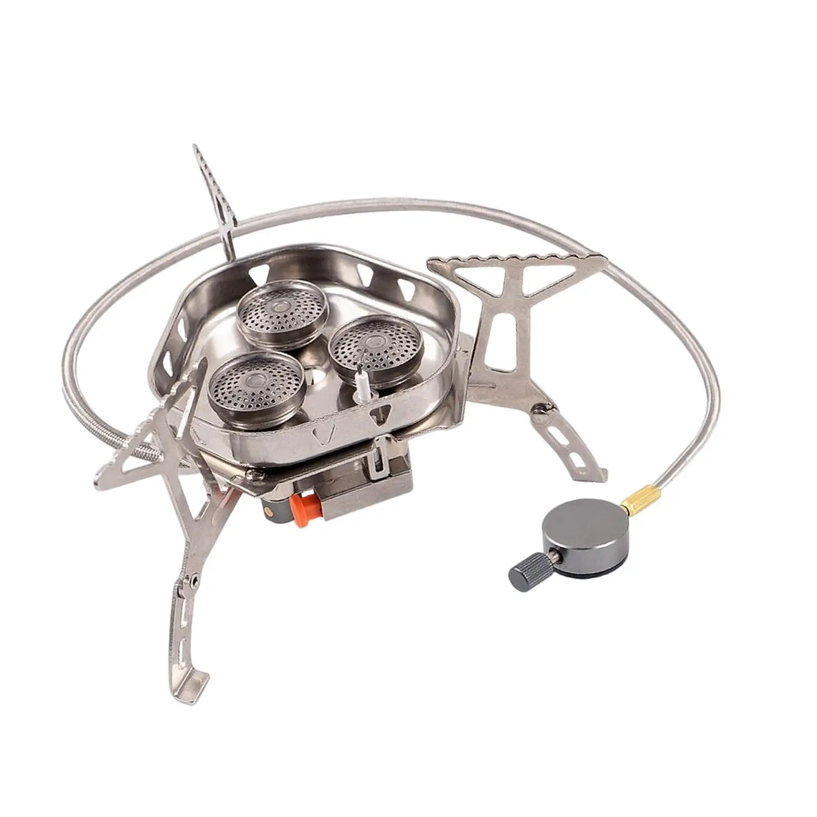 Camping Gas Stove Lightweight Collapsible Mini Cookware Cooking Tool Durable Adjustable for Outdoor Trekking Picnic Fishing