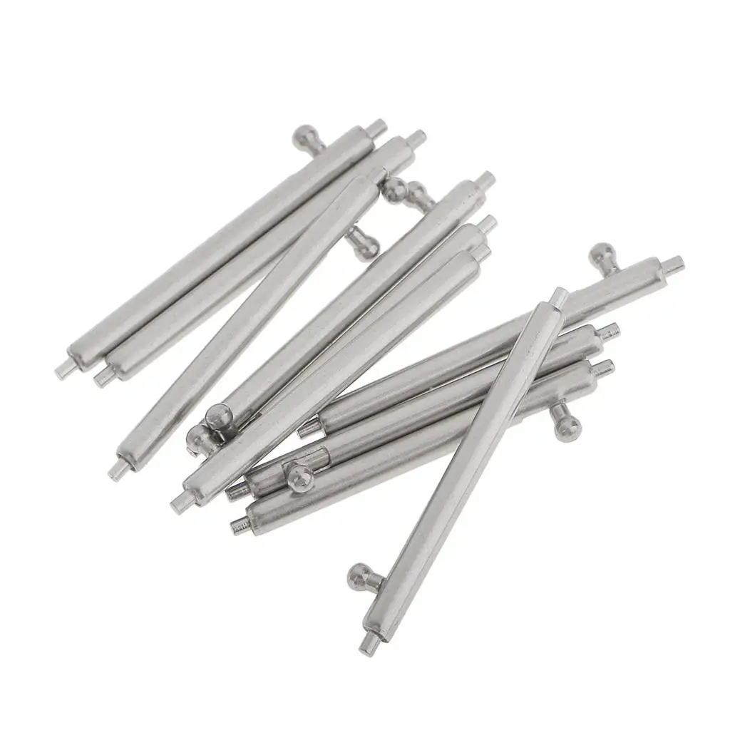 Quick Release Spring Bars Cylindrical Push Button Pins for Watch Strap Band Stainless Steel