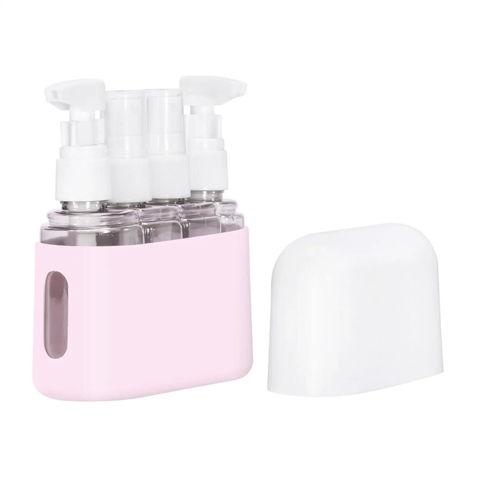 4Pcs Travel Spray Bottle 50ml Portable Travel Size Perfume Spray Bottle Empty for Cream Foam Soap Cosmetics Body Wash Toiletries