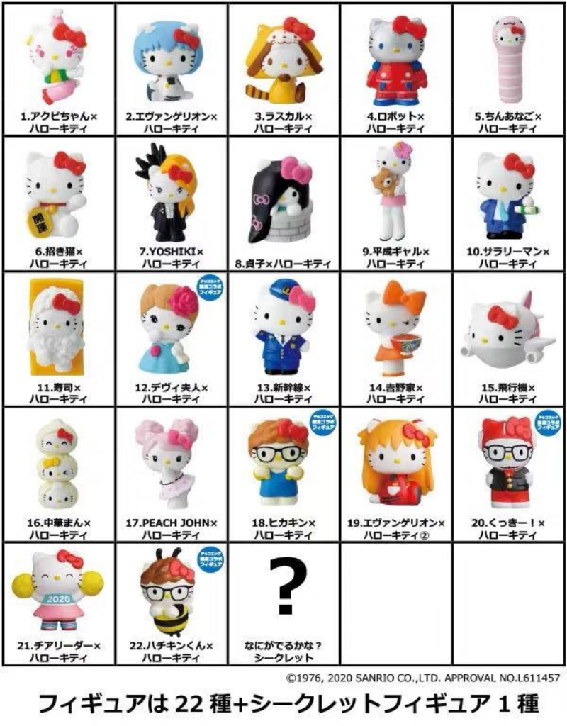 Оригинальная фигурка Furuta Sanrio, Конфеты Hello Kitty, игрушки,  шоколадное яйцо, потайная коробка, аниме фигурка, коллекция, модели фигурок  | AliExpress