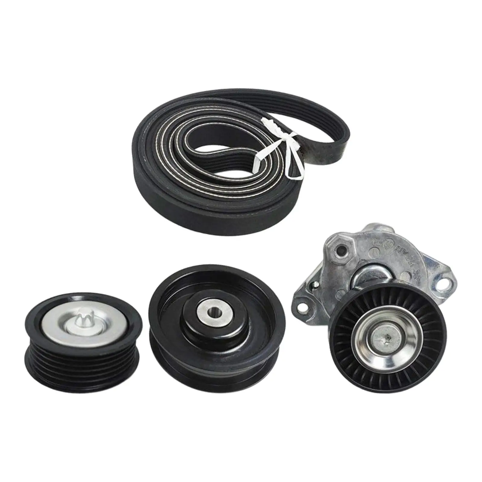 Drive Belt Tensioner and Idler Pulley Serpentine Belt Kit Repair Parts for Mercedes-benz C230 C280 CL550 E550 ml550 GLK350