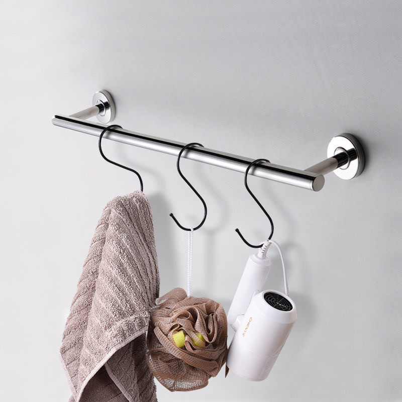 Description Picture 6 of item5Pcs Black S Shape Hook Kitchen Pan Hanging Holder Garden Bathroom Towel Bags Clothes S Hooks Home Storage Tools Railing Hanger