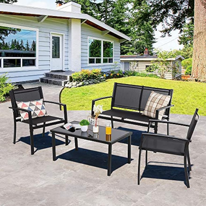 Title 2, Shintenchi 4 Pieces Patio Furniture Set All Wea...