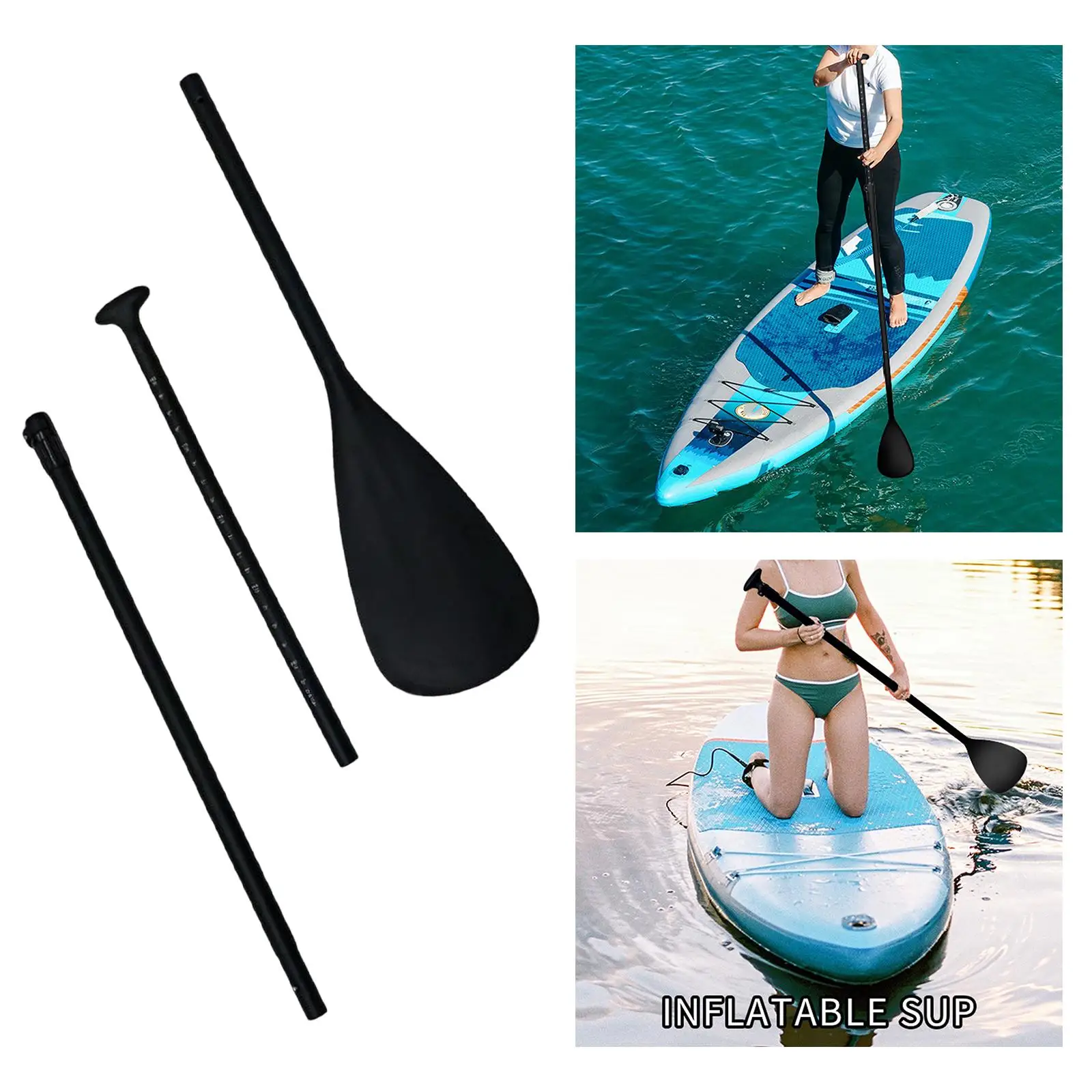 Kayak Paddle Detachable Durable Adjustable Aluminum Alloy Surfing Paddle for Accessories Kayak Paddle Boarding