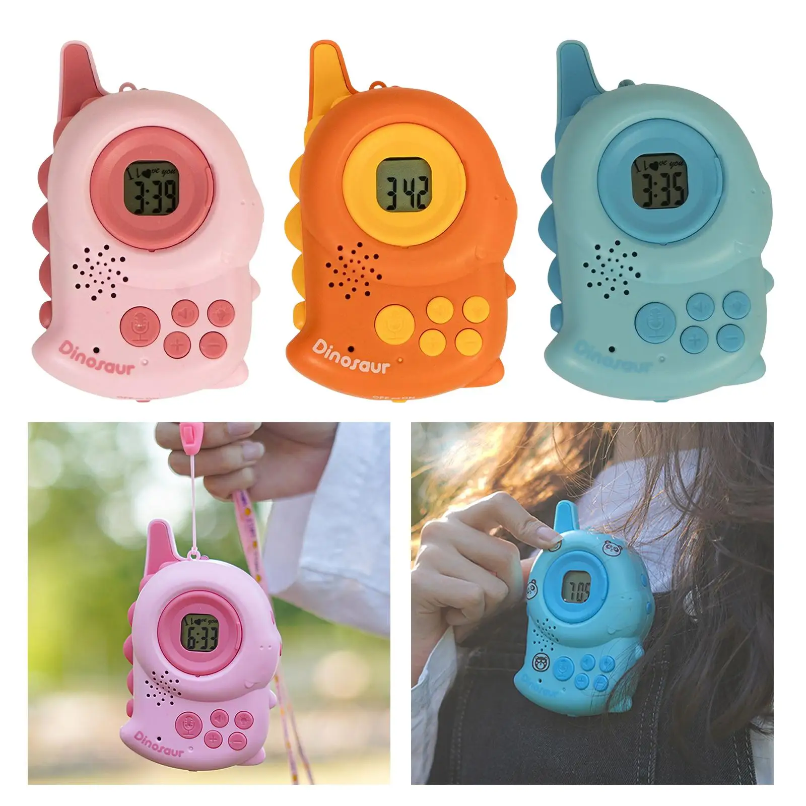 Handheld Walkie Talkies for Kids Adorable Indoor Outdoor Toys Outdoor Camping Games for Spring Summer Outside Boys Girls Gifts