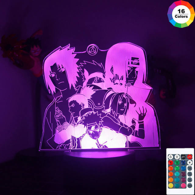 2022 Naruto 3d Night Light Anime Adventure For Bedroom Decor Light Birthday  Gift Uzumaki Naruto Figure Led Light Kids Gifts - 3d Lamp Anime  Figure/ornaments Figure - AliExpress