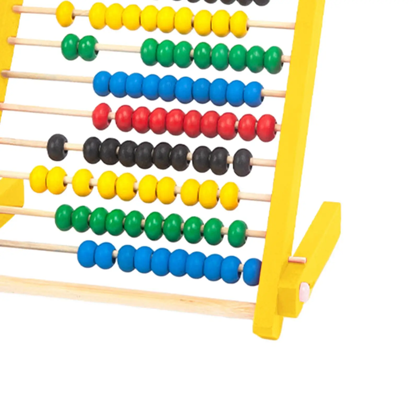 Addition and Subtraction Kids Boys Girls 10 Row Wooden Counting Frame Abacus