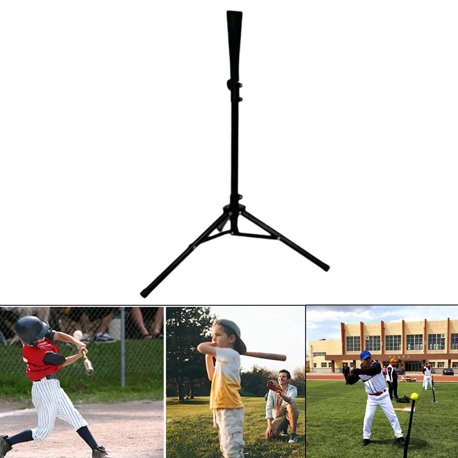 Baseball Softball Batting Tee Portable Tool Hitting Tee Stand for Women Men