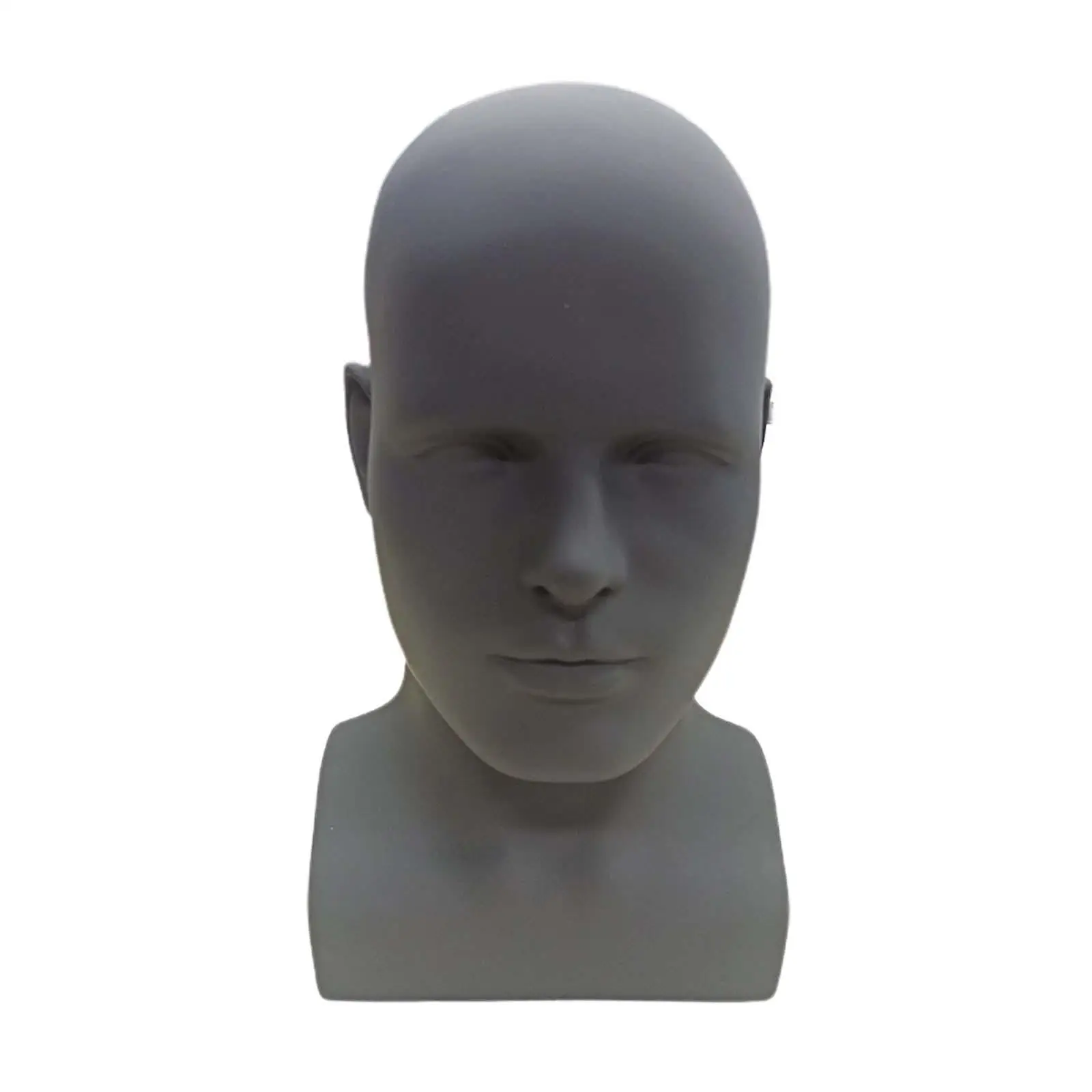 Male Mannequin Head Easy to Carry Display Holder Lightweight Mannequin Display Manikin Head Model for Glasses Hat