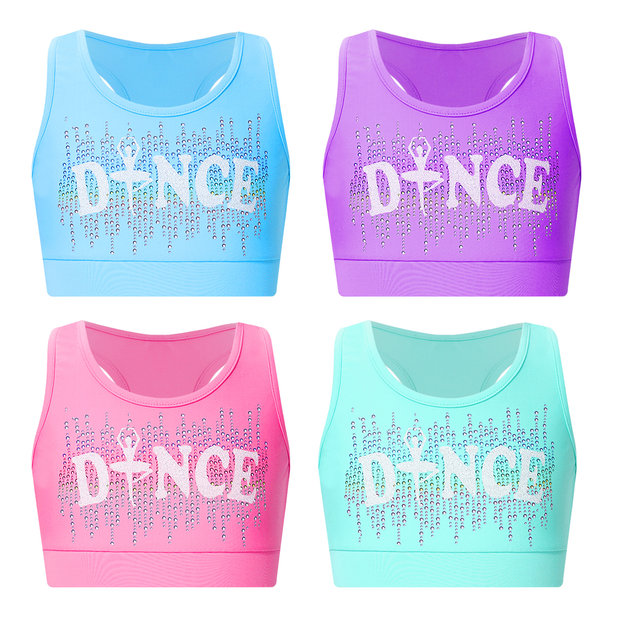 Kids Girls Two Piece Ballet Outfit Camisole Top Shorts Sets Gymnastic Dancewear