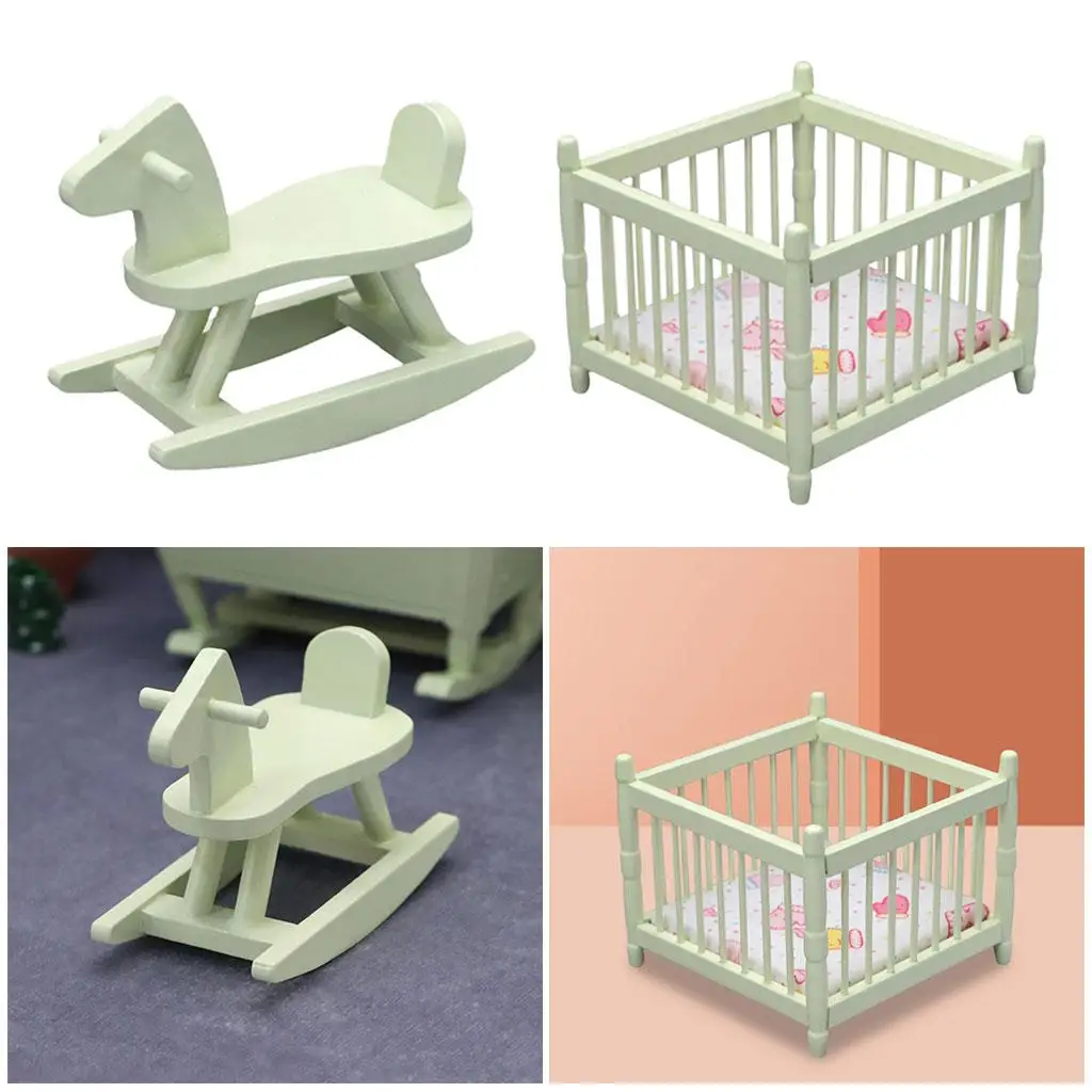Dolls House Miniature 1:12th Scale Nursery Baby Furniture Wooden Light Oak Potty 