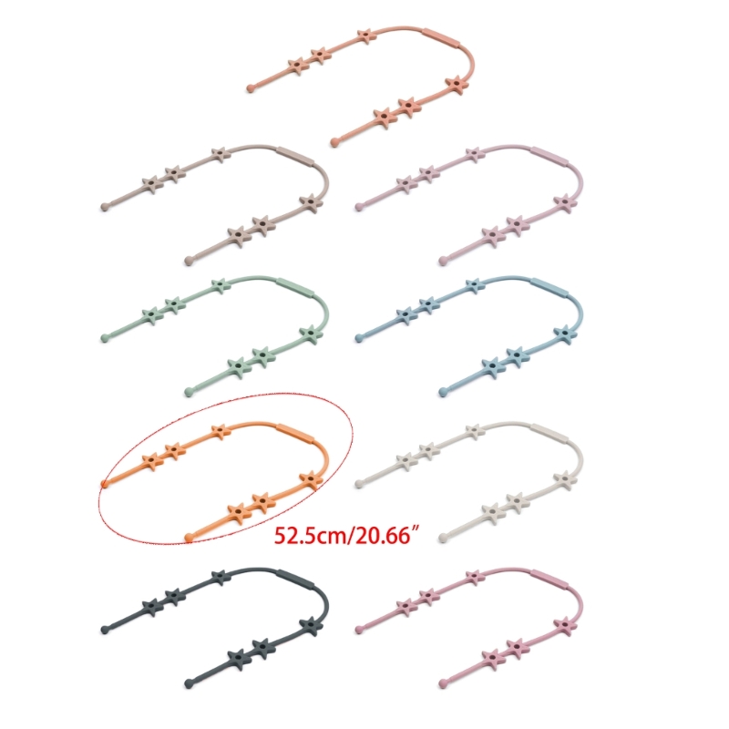 Beißring Spielzeug Anti-Loss Strap Armband Baby Drop-Proof Schnuller Clip für Kleinkinder a2ub – Detail 2