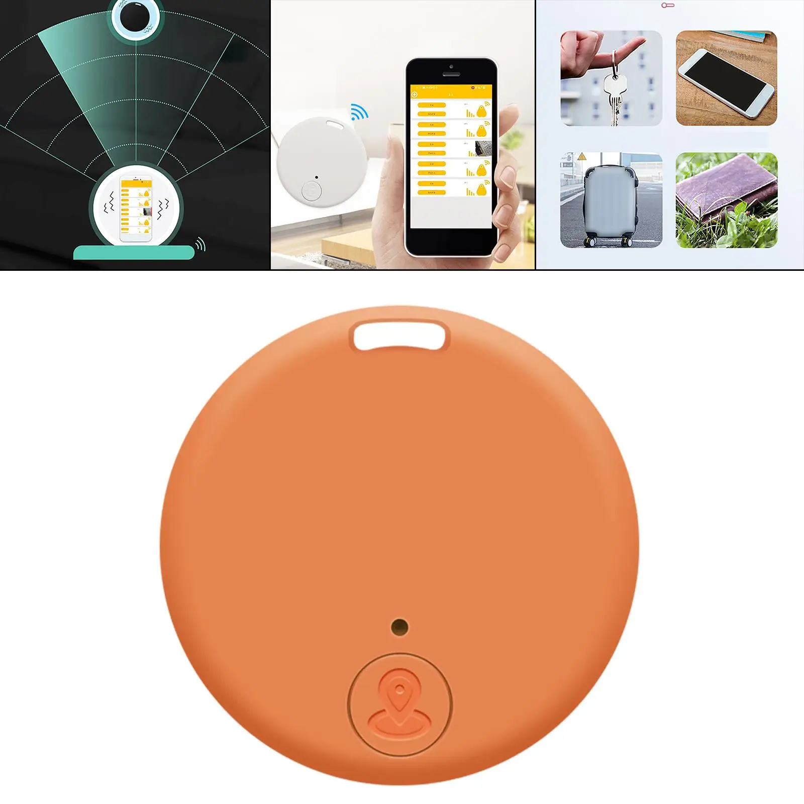 Bluetooth Tracker Locator Device with App Photo Control for Wallet 