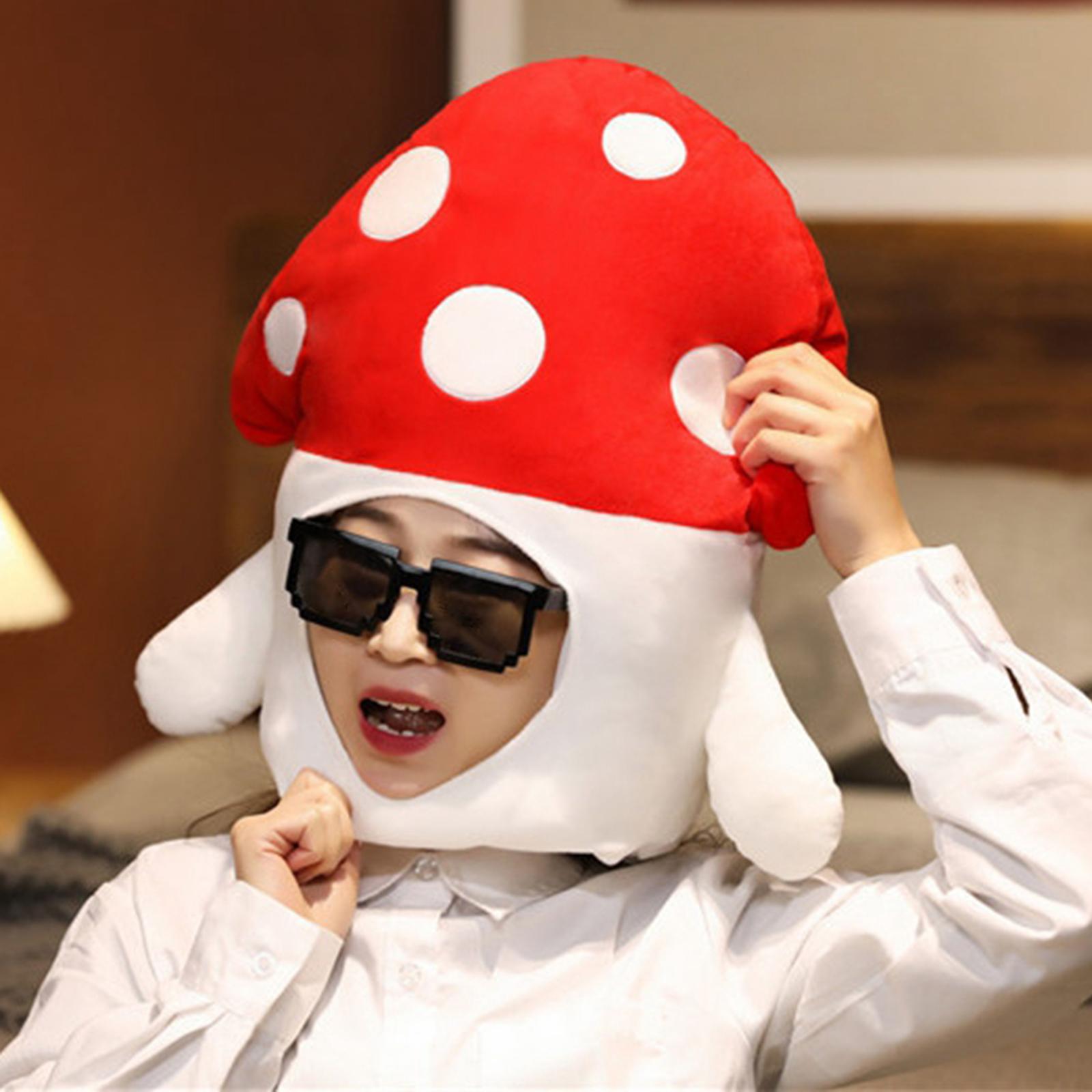 Lovely Costume Headgear Cosplay Headband Beanie Winter Hat Mushroom Hat for