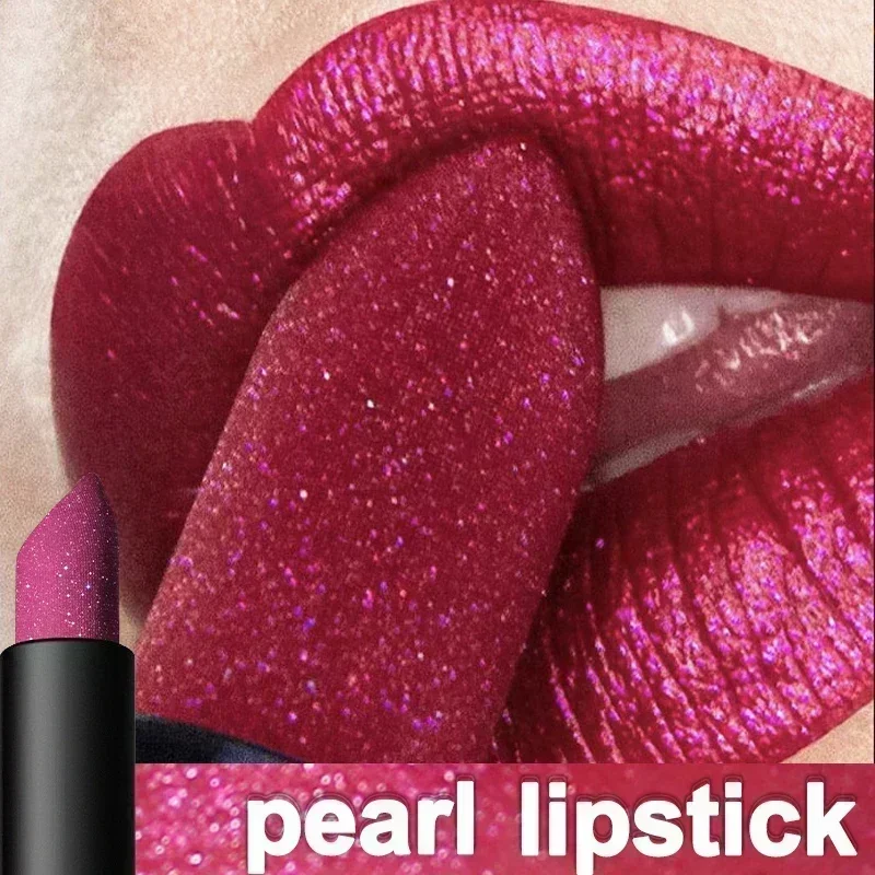 Best of Pearl Lipstick Waterproof Diamond Glitter Lip Gloss Long Lasting Shiny Moisturizing Lips Stick Cosmetics Makeup For Woman Reviews & Tips