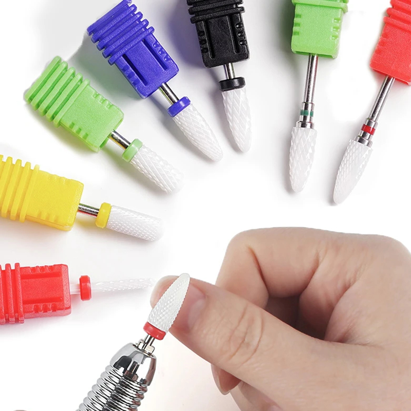 Description Picture 2 of itemCeramic Nail Drill Bits Milling Cutter For Manicure Gel Polish Removal Cutter Nail Sander Tip Professional Nail Stylist Supplies