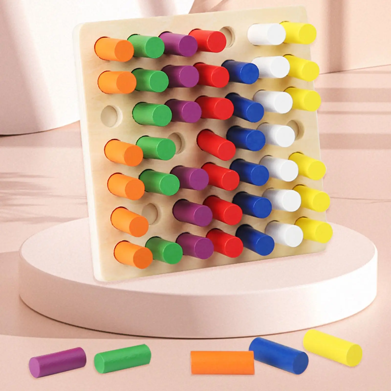 Wooden Counting Rods Borad Calculation Math Preschool Mathematical Sticks Inserting Blocks for Toddler Children Baby Kids Gifts