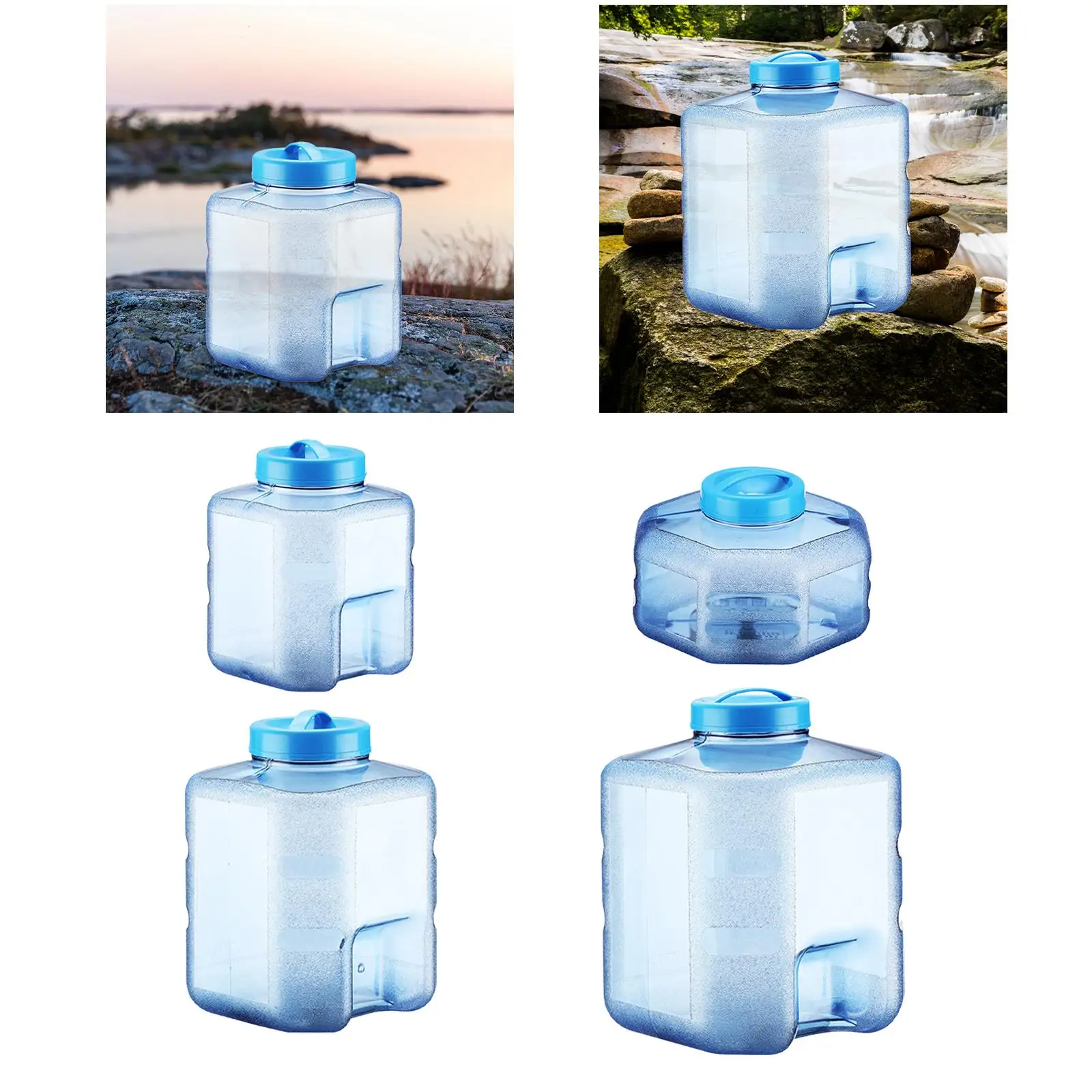 Camping Water Container Leakproof Portable Water Barrel for Driving Car