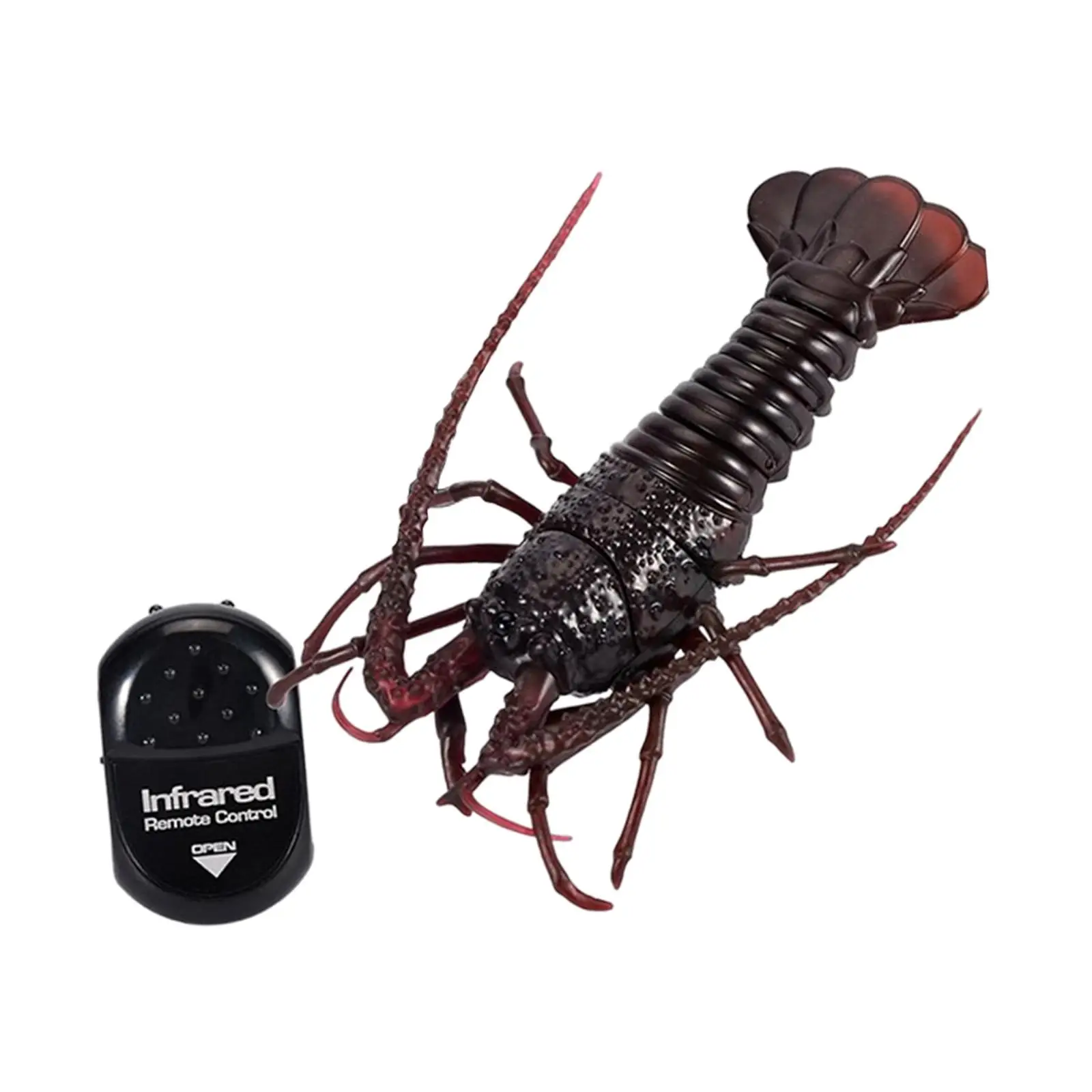 RC Remote Control Simulation Crawfish Pet Model Electric Infrared RC Shrimp for Girls Boys Toddler Kids Children Birthday Gifts