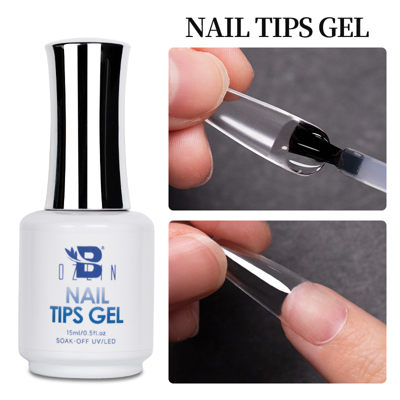 Best of BOZLIN 15ML Nail Tips Glue Gel For Falses Nail Tips Fast Extension 3 IN 1 Function Nails Art Transparent Gel Polish Soak Off UV Reviews & Tips