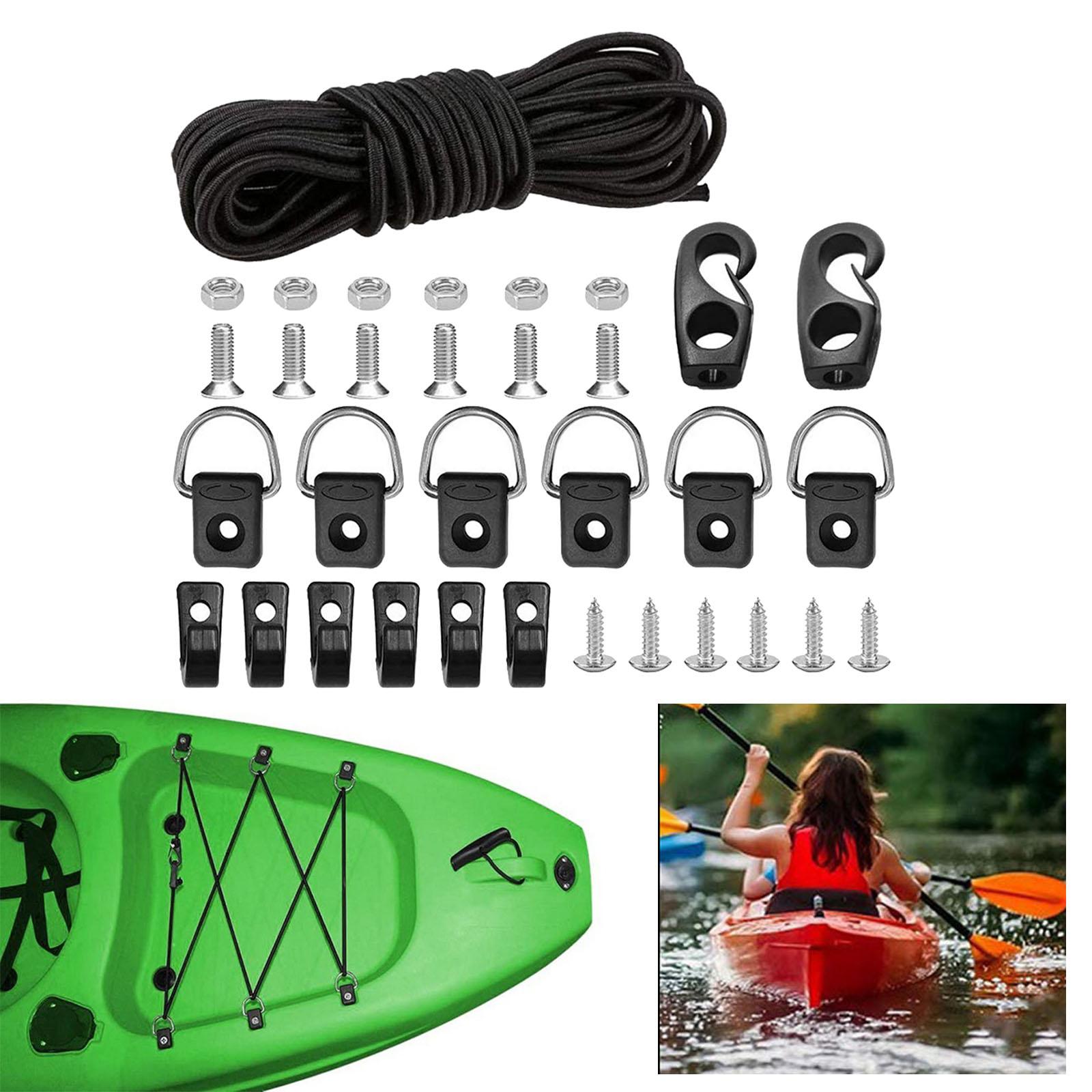 Kayak Deck Rigging Kit D Rings 8.  Cord for Fishing Accessories