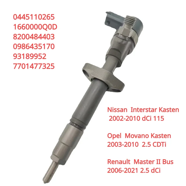 Kit Fixation Et Joints Injecteur Pour Opel Renault Trafic Master - Compatible 2.2 DCi 2.5 DCi - 10 Pièces