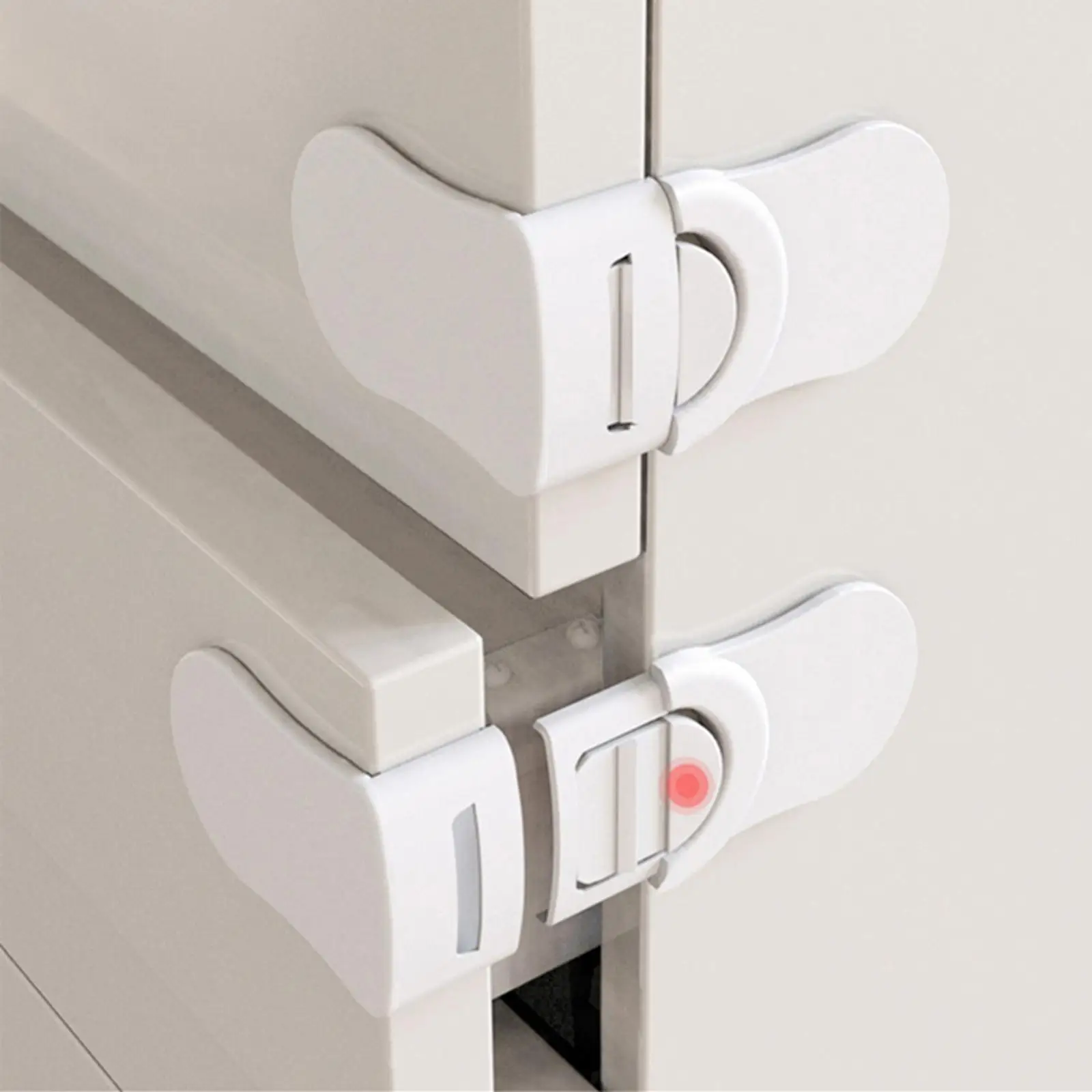 2Pcs Furniture Baby Proofing Cabinet Locks, Cabinet Locks for Living Room