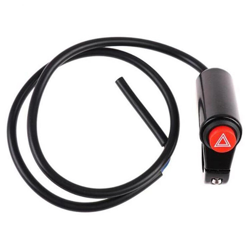 Motorrad Schalter Gefahr Licht Taste Kabel Elektrische Fahrzeug Doppel Flash Warnen Notfall Lampe Signal Blinker Rot Anzeige Licht – Detail 1