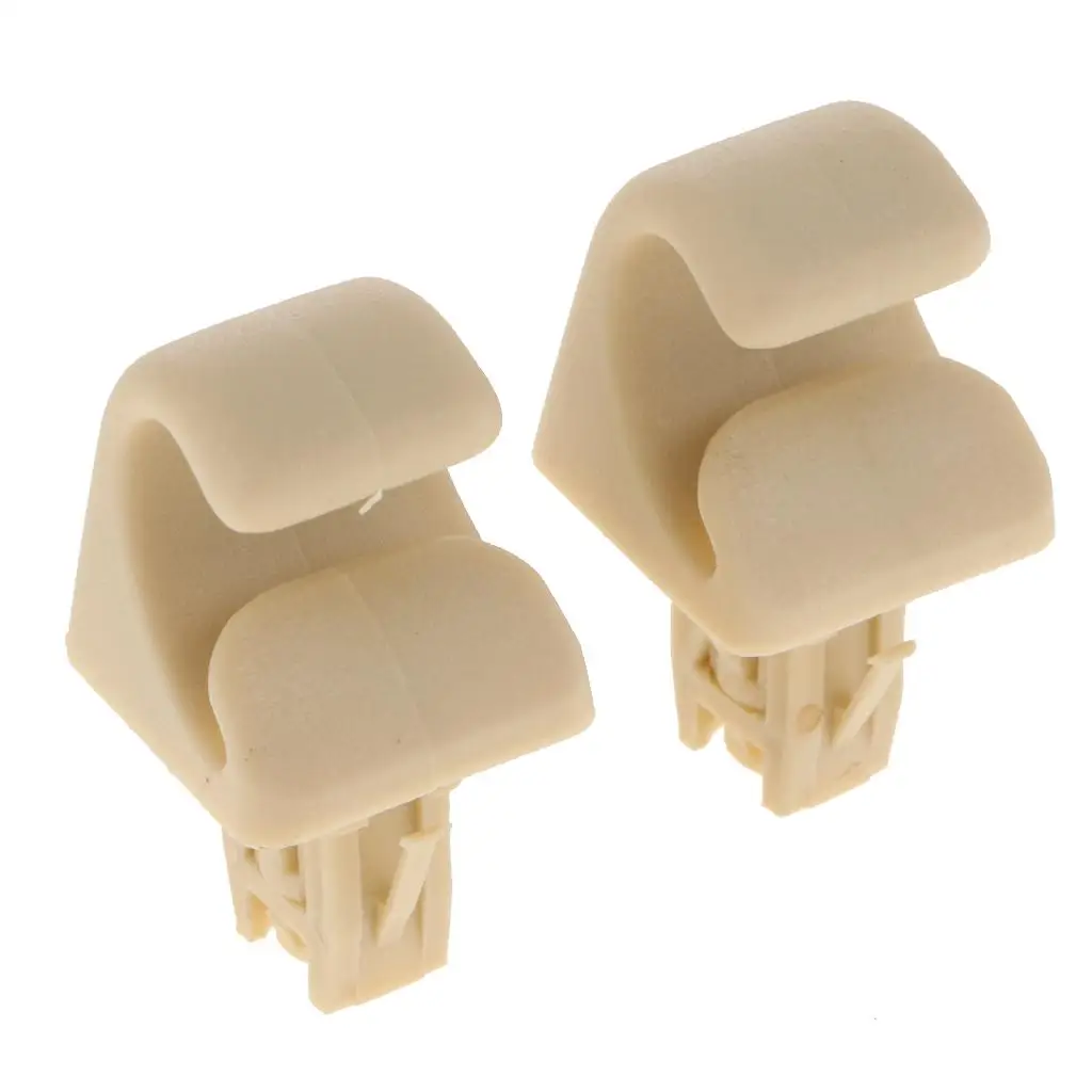 1 Pair Beige Car Visor Hook Clip Bracket for BYD