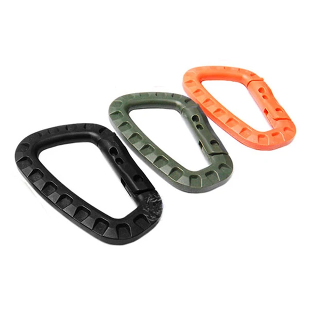 Newly Plastic D-Type Carabiner Clip Quick Links Outdoor Traveling