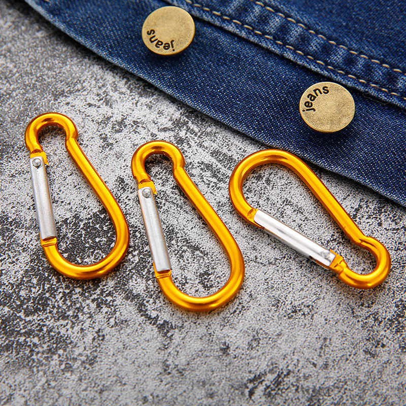 Description Picture 5 of itemMini Colorful Aluminum Spring Carabiner Snap Hook Keychain EDC Survival Outdoor Camping Tools Size 40*20*3.6mm