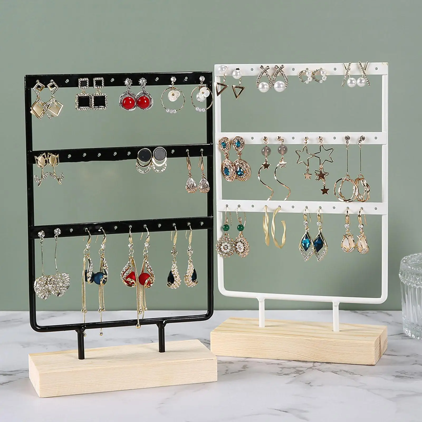 Earrings Pendants Display Stand ,3 Tier Saving Space ,26x15x5.5cm for Women