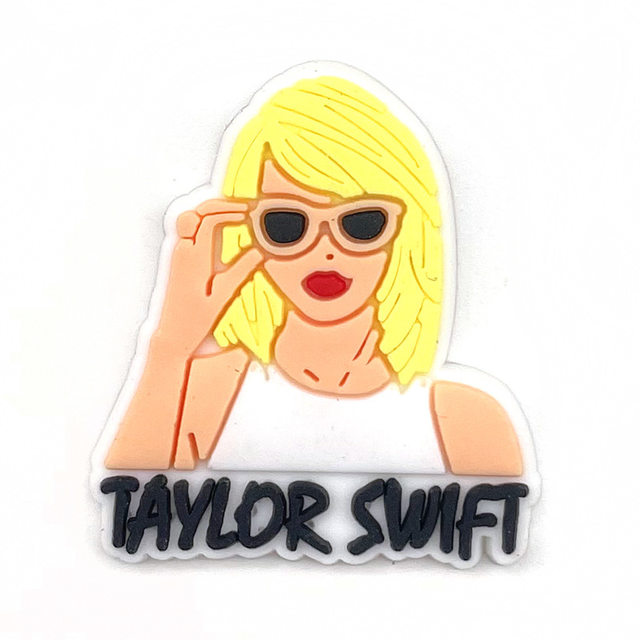 Hot 1Pcs Famous Singer Taylor Shoe Charms Accessories Shoe Buckle