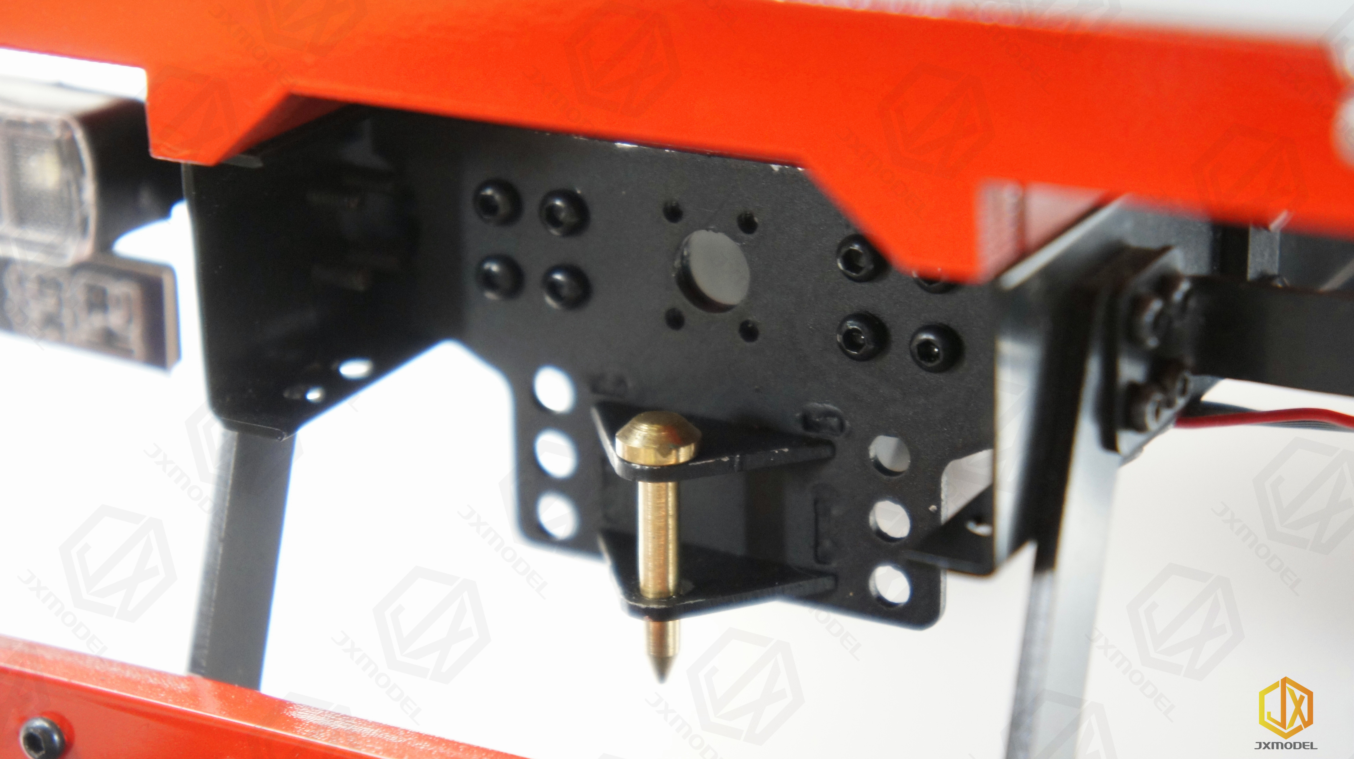 Heck-Abschlepphaken-JXmodel für Tamiya-Automodell 1:14 Schlammkopf schwerer Anhänger-Muldenkipper für MAN F2000 Scania Man Volvo Teile – Detail 4