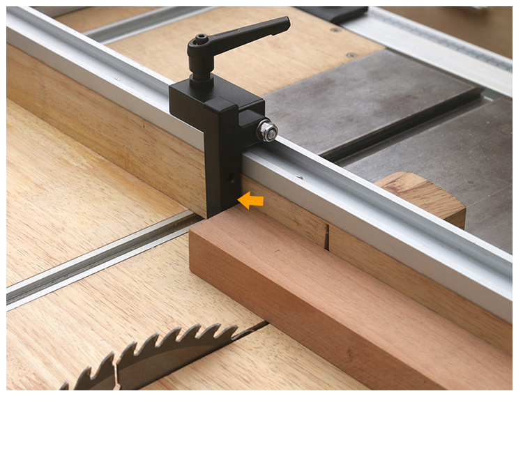 Aluminium T-Track Schiebebegrenzer Holzbearbeitung Router Tisch Schlitz Stopper Säge Tisch Zaun Schneiden Begrenzung Block – Detail 3