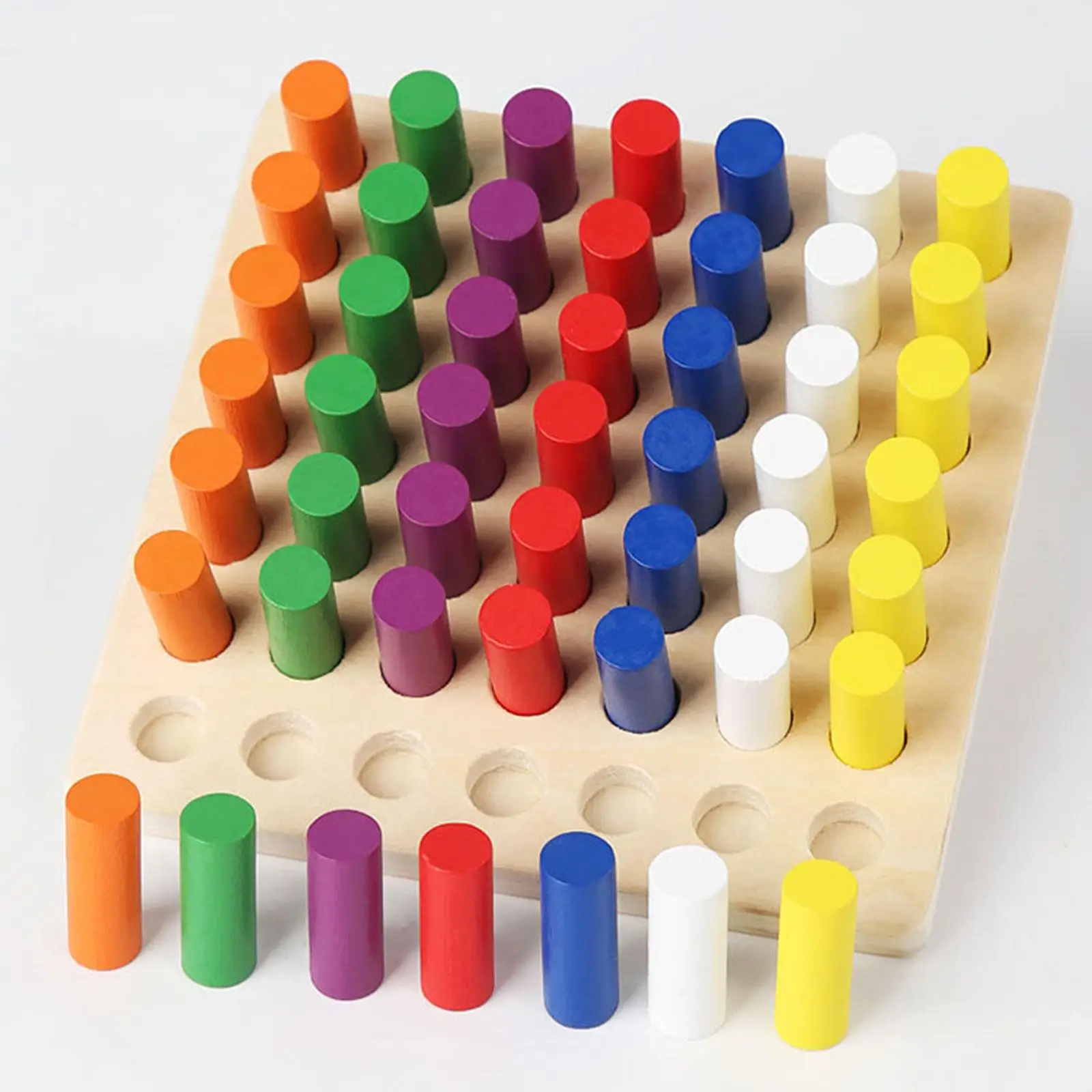 Wooden Counting Rods Borad Mathematical Math Toy Number Counting Sticks Inserting Blocks for Children Toddler Kids Baby Gifts