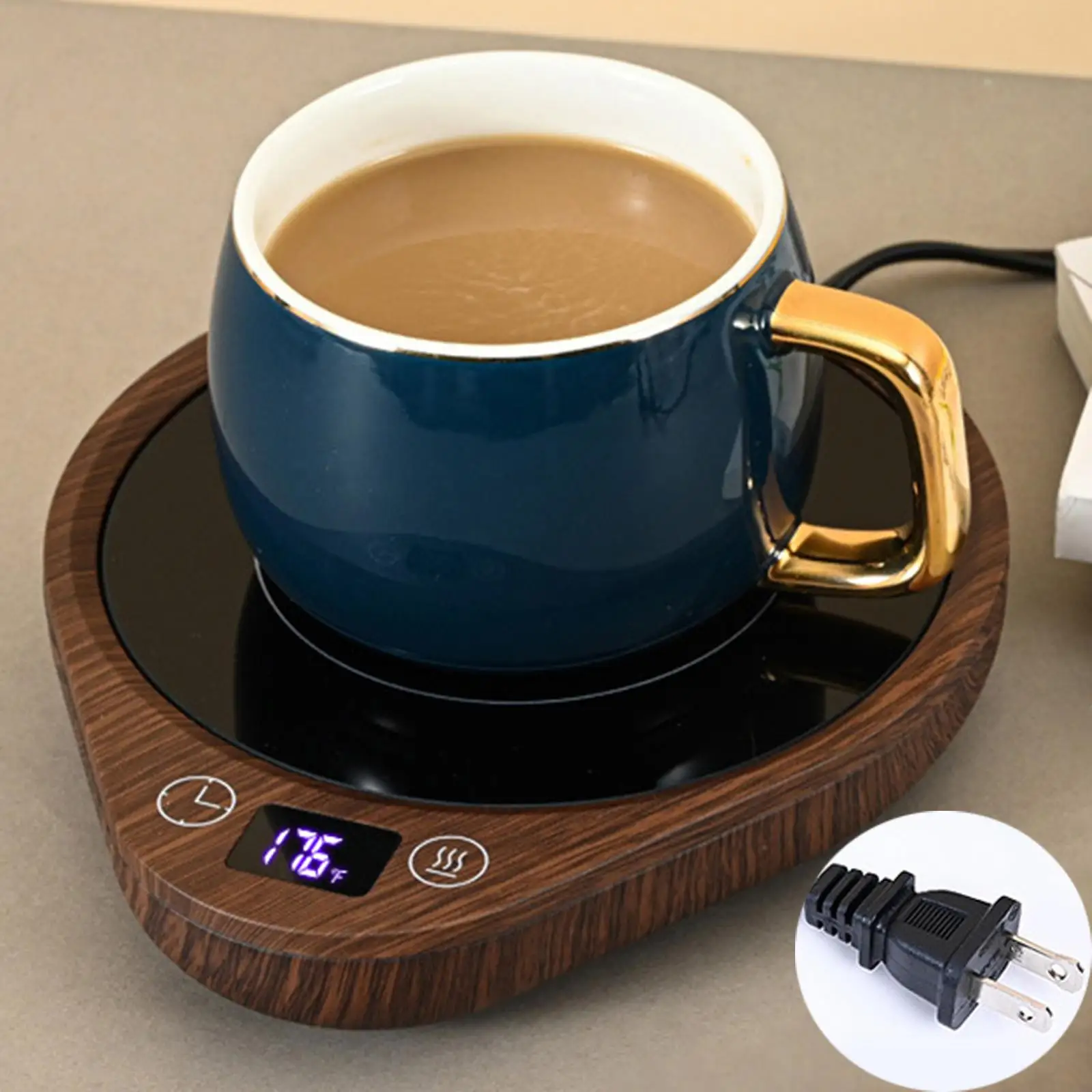 Tea Coffee Warmers Coaster EU Plug Warmer Mat Adjustable heating for Tea